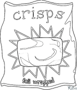 chips Kleurbladsye Om Te Druk